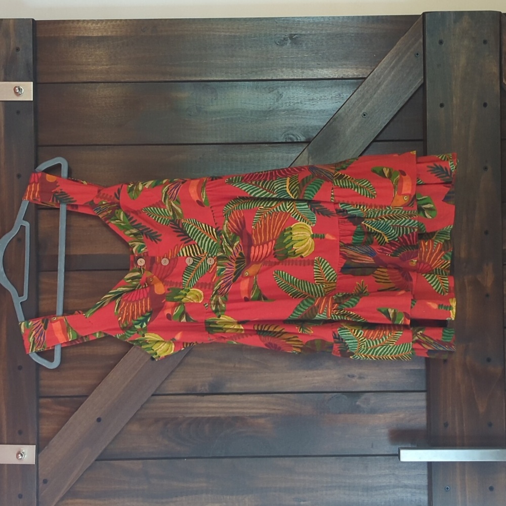 Farm Rio XL red dress with pockets